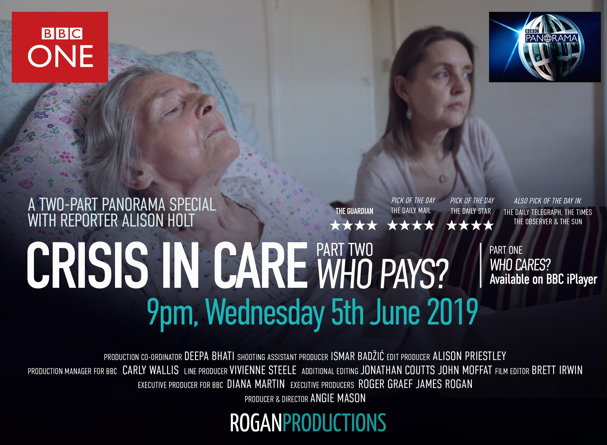 ‘Crisis in Care: Who Pays?’ Episode 2 – BBC ONE, Wednesday 5 June